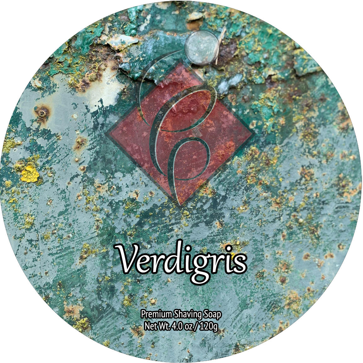 Pasteur Pharmacy Catie's Bubbles Verdigris Shaving Collection kit with shaving soap in a 4 oz container, grooming essentials for a close shave.