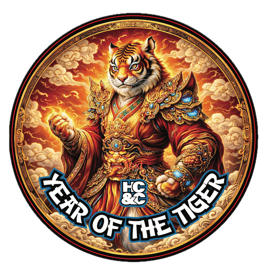 Pasteur Pharmacy HC&C Year of The Tiger shaving kit with 4 oz shaving soap in a decorative collection set.
