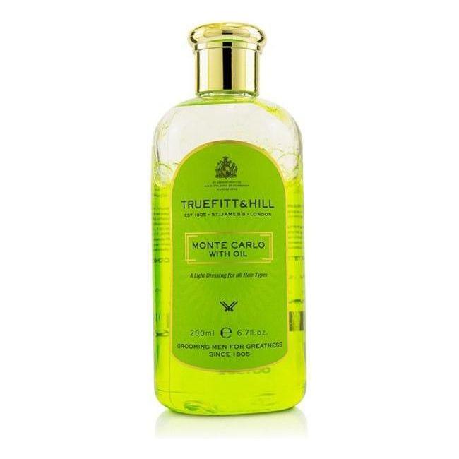 Truefitt & Hill Monte Carlo shaving oil in a 6.7 oz bottle, designed for smooth, easy shaving and skin comfort.