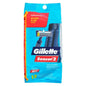 Gillette Sensor 2 disposable shaving razor with fixed blade, shown in a close-up image.