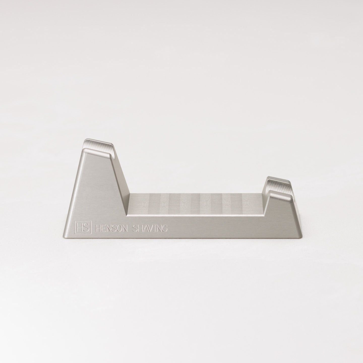 Henson Shaving Razor Stand in black, designed to hold a safety razor securely, with a sleek, minimalist style.