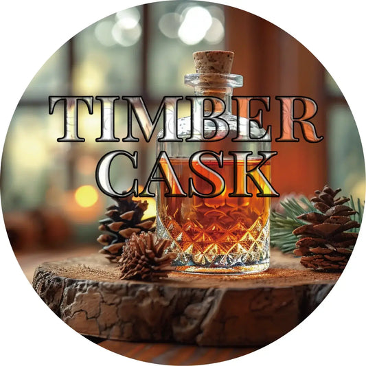 Wholly Kaw Timber Cask Shaving Collection with Creme Fraiche base tallow shaving soap in a 5.8 oz tin, by Pasteur Pharmacy.