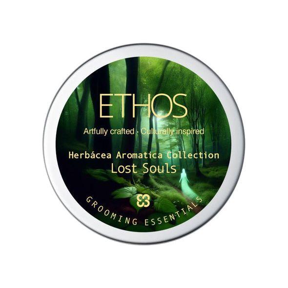 Pasteur Pharmacy Ethos Grooming Essentials Lost Souls Shaving Collection with shaving soap, brush, and accessories for a complete grooming set.