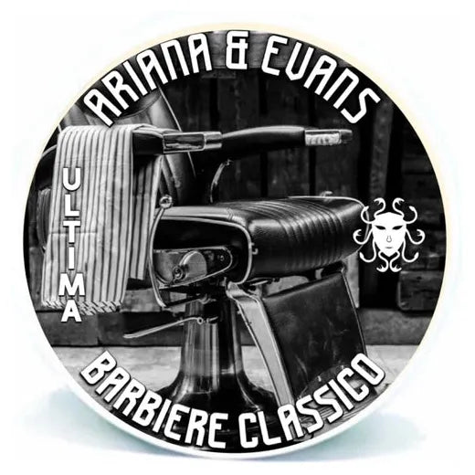 Ariana & Evans Barbiere Classico Shaving Set with 4 oz shaving soap, including brush and accessories, in a stylish grooming collection.