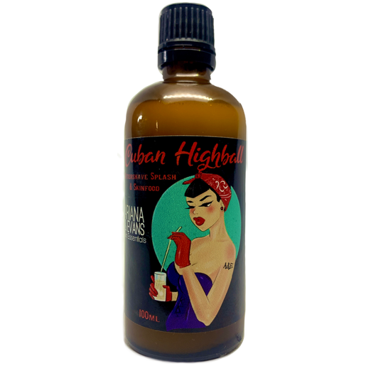 Ariana & Evans Cuban Highball Shaving Collection with shaving soap, brush, and accessories in a stylish set on a clean background