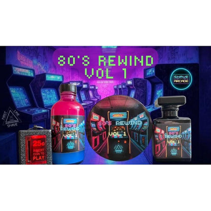 Pasteur Pharmacy First Line Shave 80's Rewind Shaving Collection with 4 oz shaving soap in a classic shaving set.