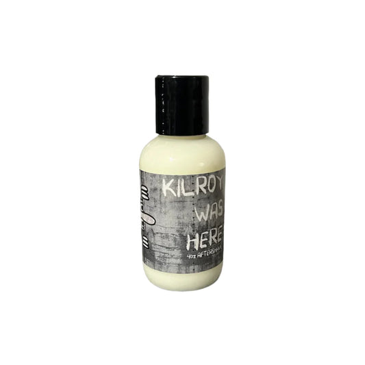 Herc Soap Co. Kilroy Was Here shaving collection with shaving soap, brush, and accessories in a classic set by Pasteur Pharmacy