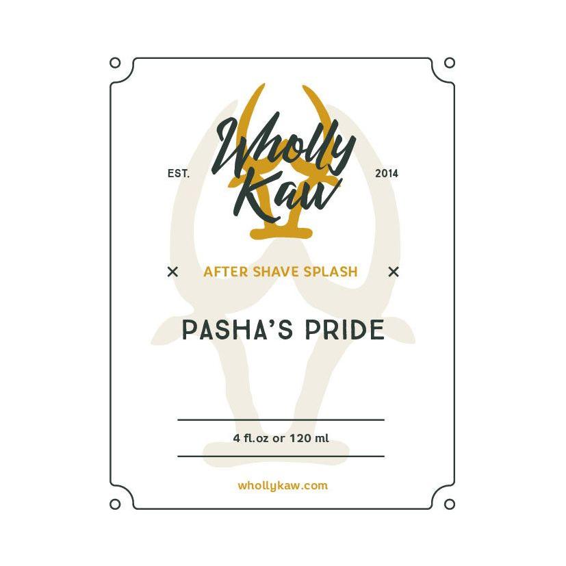 Wholly Kaw Pasha's Pride shaving set with 4 oz shaving soap from Pasteur Pharmacy, featuring a classic grooming collection.