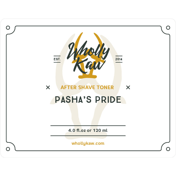 Wholly Kaw Pasha's Pride shaving set with 4 oz shaving soap and accessories from Pasteur Pharmacy.