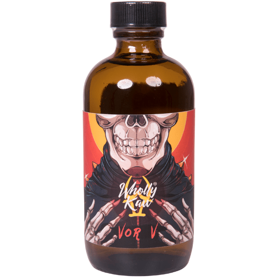 Wholly Kaw Vor V Shaving Collection by Pasteur Pharmacy with shaving soap in a 4 oz jar and grooming accessories