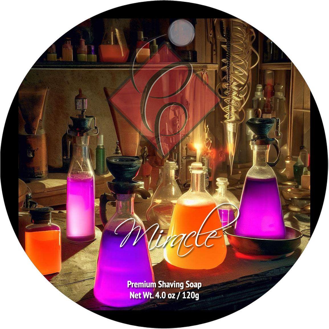 Pasteur Pharmacy Catie's Bubbles Miracle Shaving Collection set with shaving soap in a 4oz container, ideal for a smooth shave.