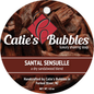 Catie's Bubbles Santal Sensuelle shaving set with 4oz shaving soap in a sleek container, part of Pasteur Pharmacy's shaving collection.