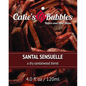 Catie's Bubbles Santal Sensuelle shaving set with soap, brush, and razor for a luxurious grooming experience