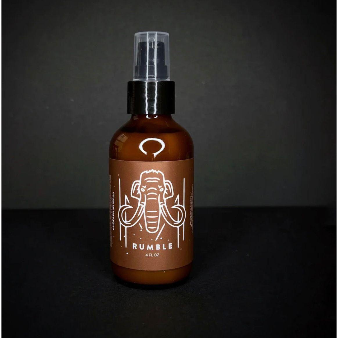 House of Mammoth Rumble Shaving Set by Pasteur Pharmacy, includes shaving soap in a 4oz container and grooming accessories.