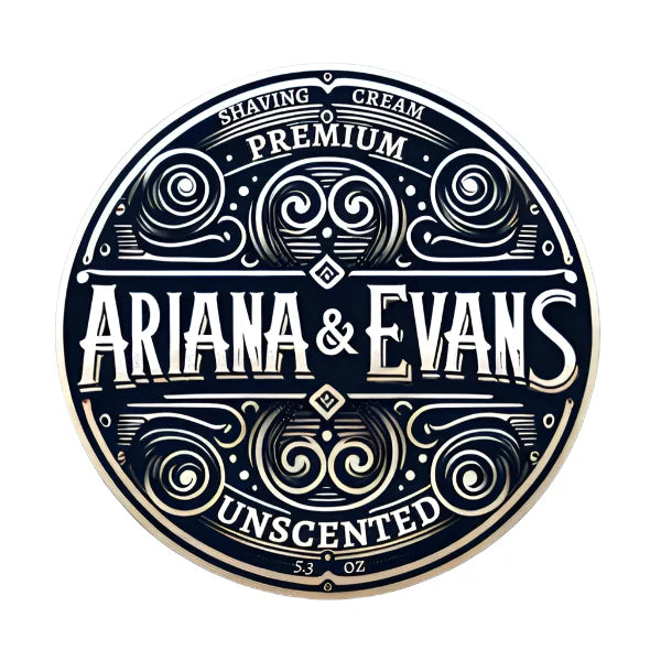 Ariana & Evans Unscented Shaving Collection with shaving soap, brush, and accessories in a premium shaving set.