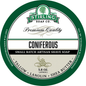 Coniferous shaving set by Stirling Soap Co. featuring shaving soap, brush, and accessories in a sleek grooming collection.