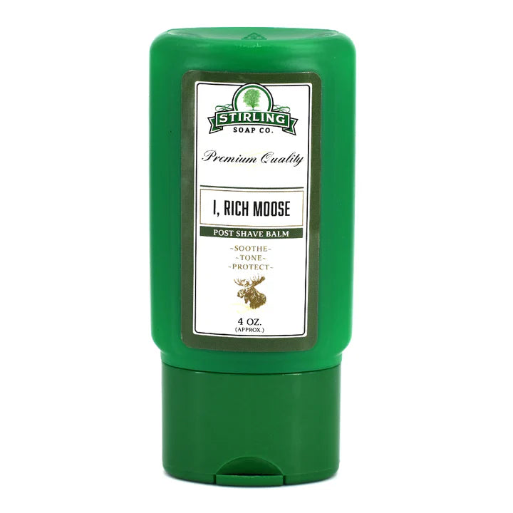 Pasteur Pharmacy Stirling Soap Co. I Rich Moose Shaving Collection with shaving soap, brush, and accessories in a stylish set.