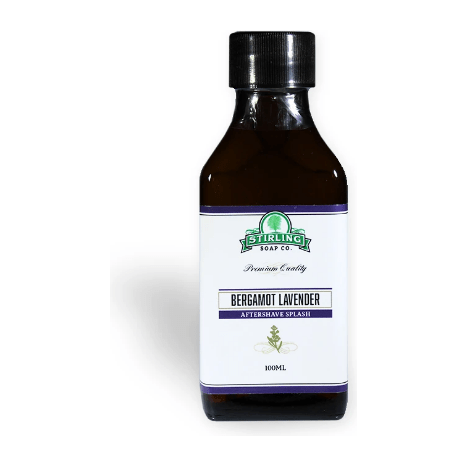 Pasteur Pharmacy Stirling Soap Co. Bergamot Lavender Shaving Set with 5.8oz shaving soap and accessories.