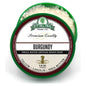 Pasteur Pharmacy Burgundy Shaving Set with Stirling Soap Co. shaving soap in a 5.8oz tin, includes brush and accessories.