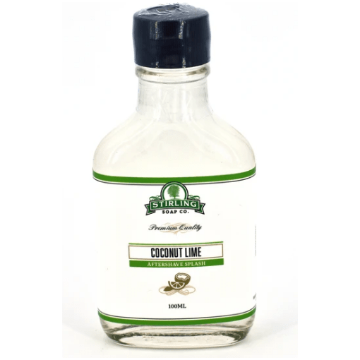 Pasteur Pharmacy Stirling Soap Co. Coconut Lime Shaving Set with shaving soap, brush, and accessories in a stylish collection.