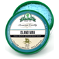Pasteur Pharmacy Stirling Soap Co. Island Man Shaving Set with shaving soap in a 5.8oz container and grooming accessories.