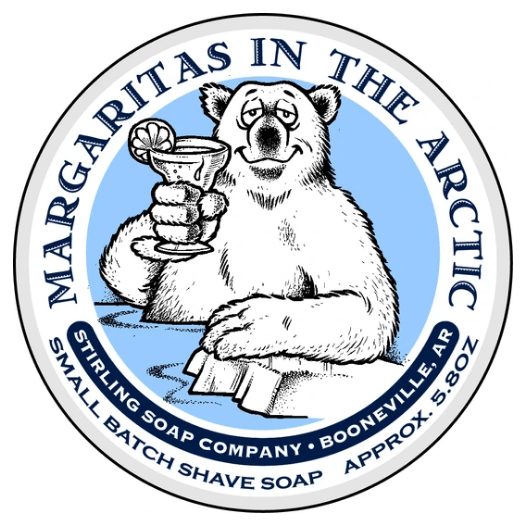 Pasteur Pharmacy Stirling Soap Co. Margaritas in the Arctic shaving set with 5.8oz shaving soap and accessories for a smooth shave.