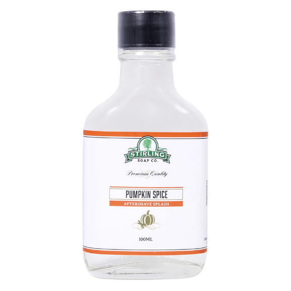 Pasteur Pharmacy Stirling Soap Co. Pumpkin Spice Shaving Set with shaving soap and accessories in a stylish collection.