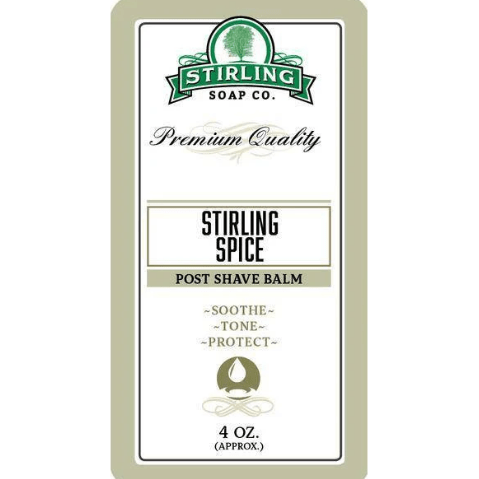 Stirling Spice Shaving Set with soap, brush, and razor in a classic grooming collection from Stirling Soap Co.