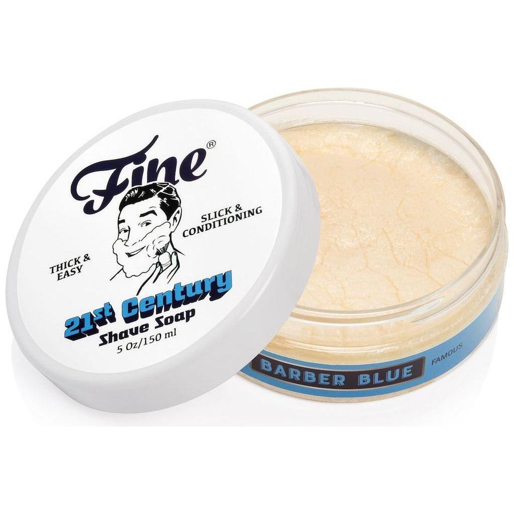 Pasteur Pharmacy Fine Accoutrements Barber Blue shaving set with 5 oz shaving soap and accessories in a classic collection.