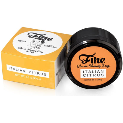 Pasteur Pharmacy Italian Citrus Shaving Set with 5 oz shaving soap from Fine Accoutrements, featuring citrus scent and shaving accessories.