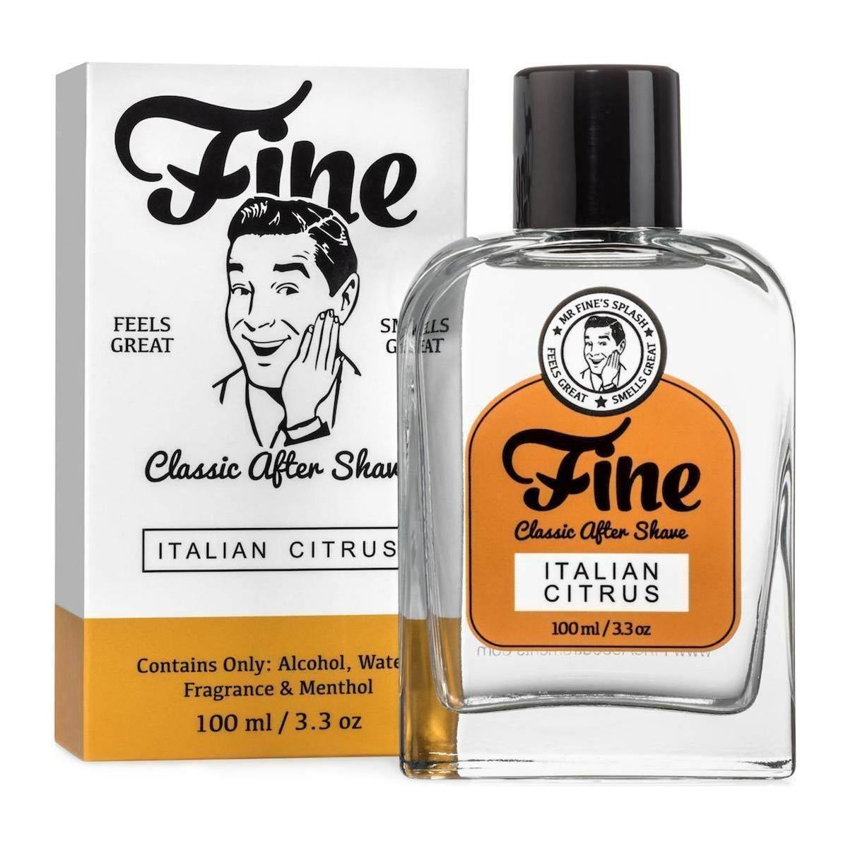 Pasteur Pharmacy Italian Citrus Shaving Collection set with shaving soap in a 5 oz container, featuring fine accents and citrus scent.