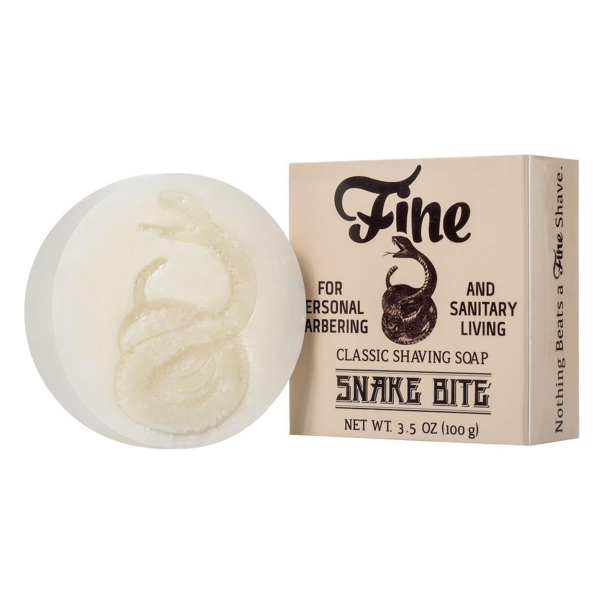 Pasteur Pharmacy Snake Bite Shaving Collection with shaving soap, brush, and accessories in a classic shaving set by Fine Accoutrements.