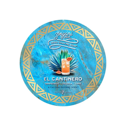 Pasteur Pharmacy Zingari Man El Cantinero Shaving Collection with 5 oz shaving soap, featuring a classic shaving set with soap and accessories.