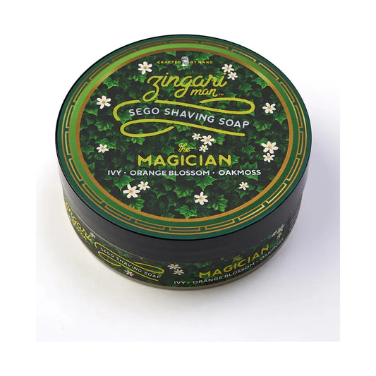Pasteur Pharmacy Zingari Man The Magician shaving set with 5 oz shaving soap and grooming accessories for a refined shave.