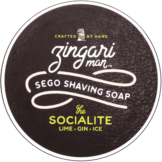 Pasteur Pharmacy Zingari Man The Socialite shaving set with 5 oz shaving soap, brushes, and grooming accessories.