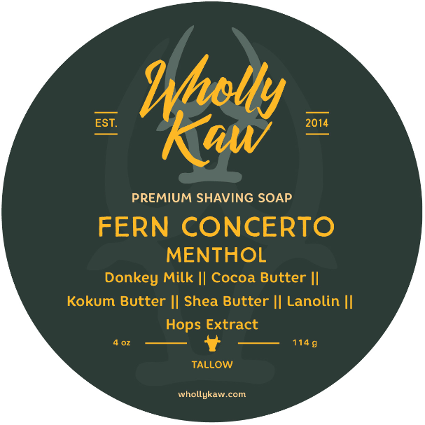 Pasteur Pharmacy Wholly Kaw Fern Concerto Shaving Set with 4 oz tallow shaving soap and grooming accessories