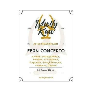 Wholly Kaw Fern Concerto shaving set from Pasteur Pharmacy, includes tallow shaving soap in a 4 oz jar with grooming accessories.