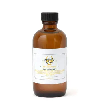 Pasteur Pharmacy Wholly Kaw Lav Sublime Shaving Collection with tallow shaving soap in a 4 oz container, includes shaving accessories.