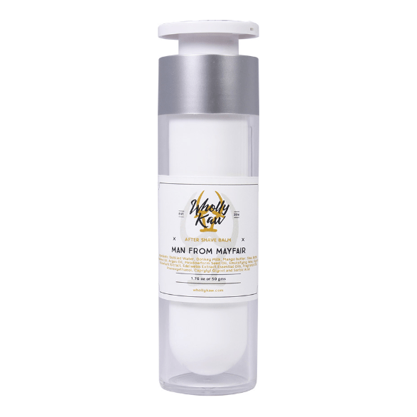 Wholly Kaw Man from Mayfair shaving set with tallow shaving soap in a 4 oz container, part of Pasteur Pharmacy's shaving collection.