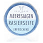 Haslinger Marine Algae shaving soap in a 60g container, natural lather for a smooth shave, from Pasteur Pharmacy.