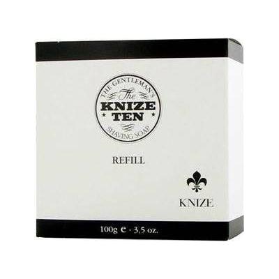 Pasteur Pharmacy Knize Ten shaving soap refill 100g in a round container, showcasing the classic packaging and soap surface.