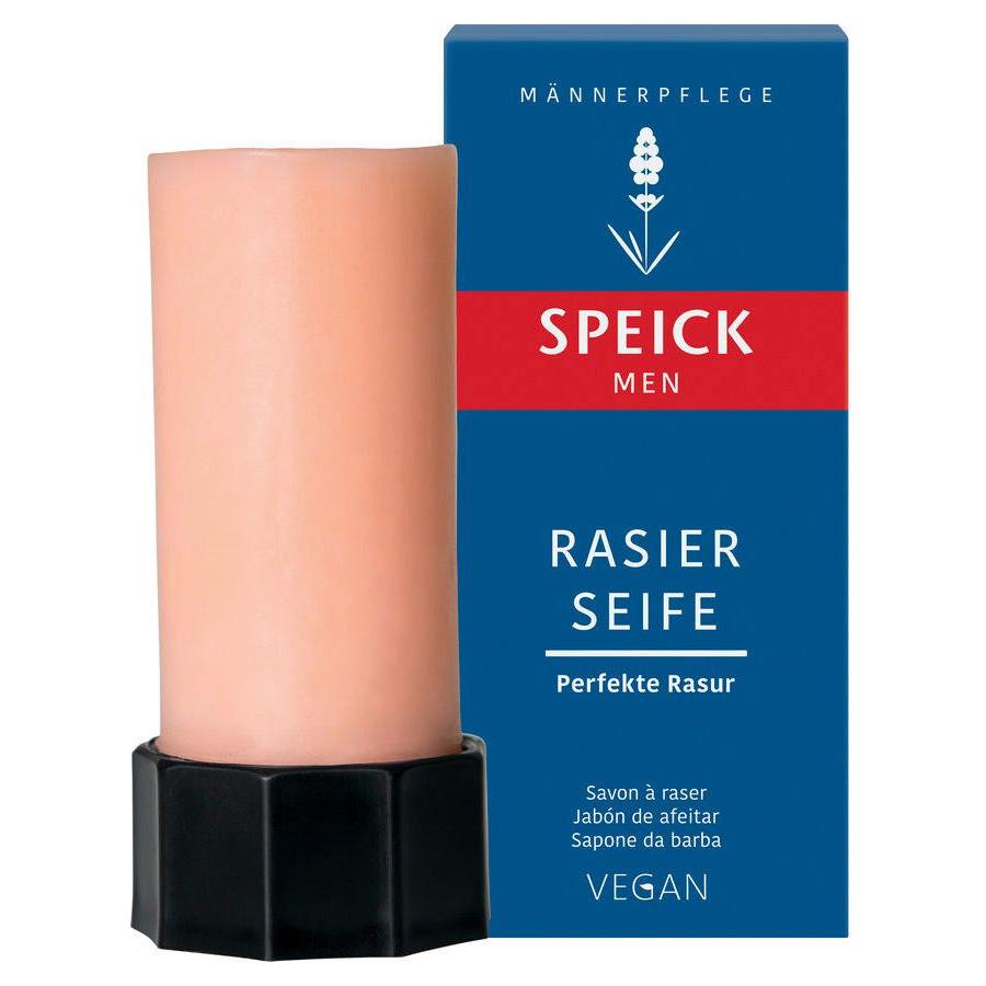Speick Shaving Soap Stick Refill 50g from Pasteur Pharmacy, creamy soap in a compact stick for a smooth shave.