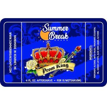 Pasteur Pharmacy Summer Break Soaps Prom King shaving soap in 4oz container with label, designed for a smooth shave.