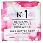 Pasteur Pharmacy Via Mercato No. 1 Shea Butter Soap with bergamot, patchouli, and rosewood scent, 1.7oz bar.
