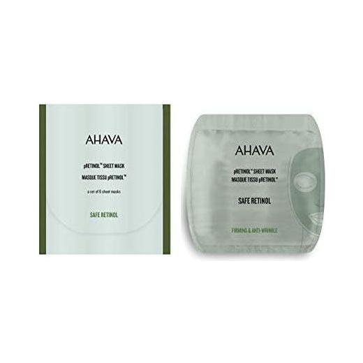 Ahava retinol sheet mask in a 6-pack, soothing skincare sheet masks for revitalized and refreshed skin by Pasteur Pharmacy.