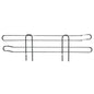 Chrome 14-inch side ledge shelving by Pasteur Pharmacy with 8 durable shelves, ideal for organizing and display.
