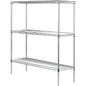 Two stainless steel wire shelves measuring 30x36 inches, ideal for storage or organization.