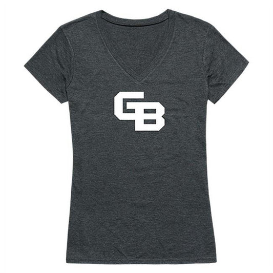 Women’s Heather Charcoal Cinder T-shirt featuring University of Wisconsin-Green Bay logo, 2XL size, from FinalFan.