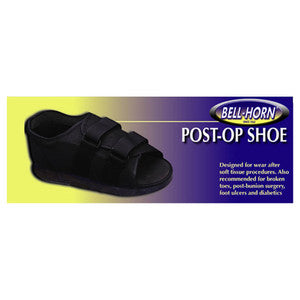 Bell Horn Post Op Shoe from Pasteur Pharmacy, male medium size, designed to assist with dressing and footwear.