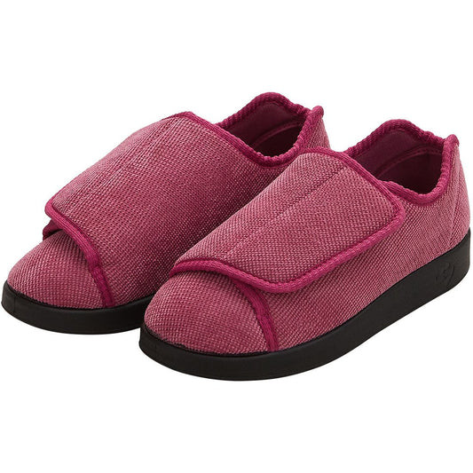 Silverts Dusty Rose slippers, size 6, 2X-wide, comfortable shoes with soft fabric and slip-on design for everyday wear.